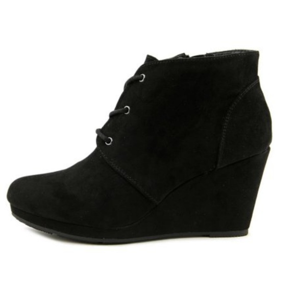 *SALE* Style Co Alaisi Lace-Up Booties Black - Picture 2 of 4